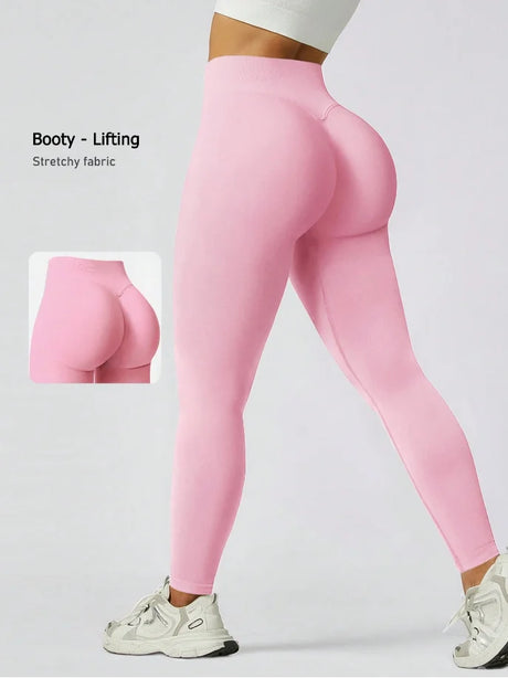 Women's Gym Tight Pants Seamless Yoga Pants Hip Lifting Workout Leggings Fitness Running Compression Sports Tights