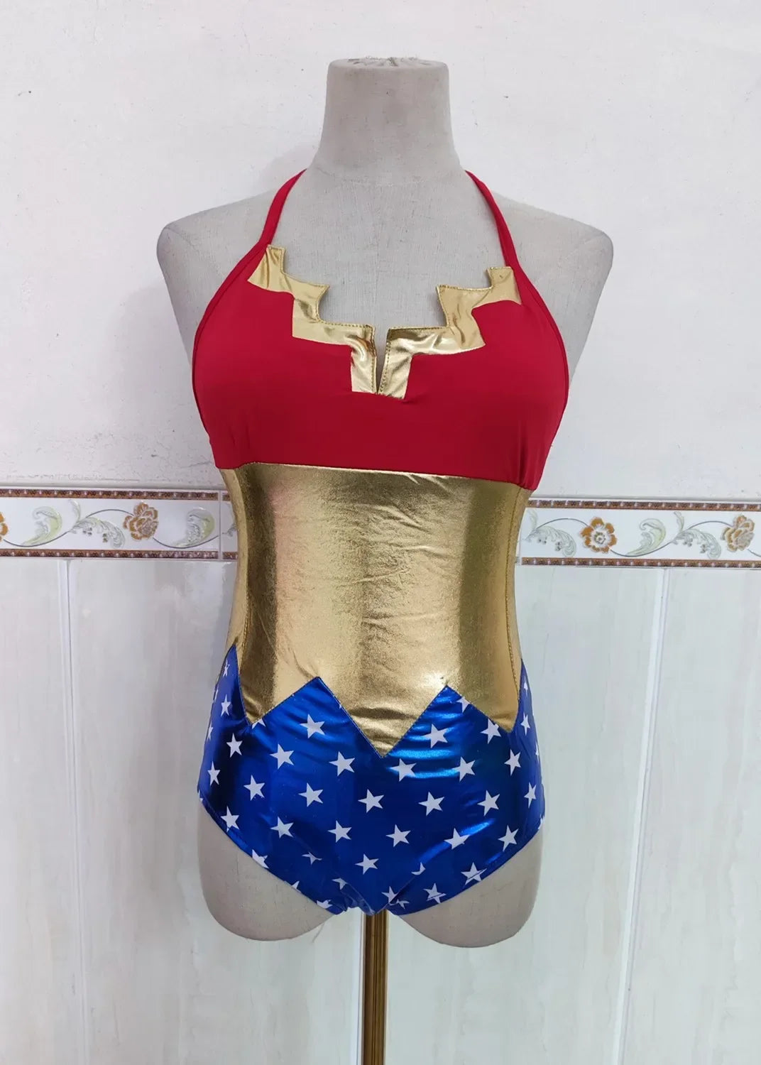 Halloween Masquerade Party Wonder Super Girl Cosplay Costume Purim Power Women Fantasia Dress Cheerleading Jumpsuit