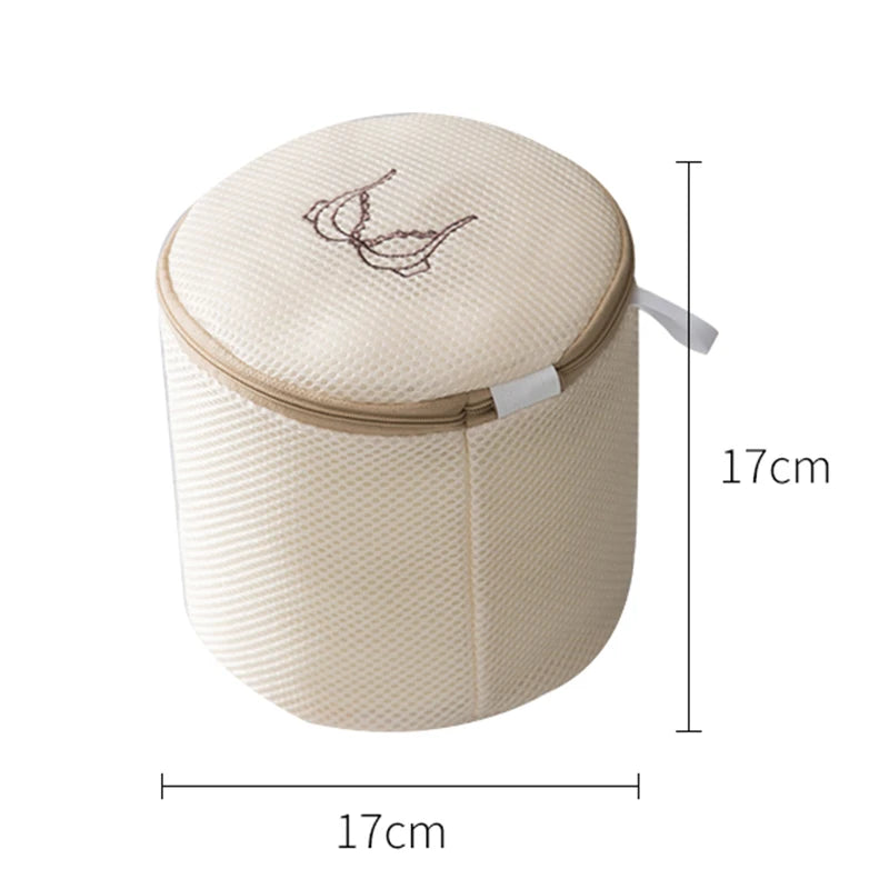 Laundry Bag Sets For Washing Machines Embroidery Fine Mesh Underwear Organizer Basket Clothes Cleaning Protect Anti-deformation