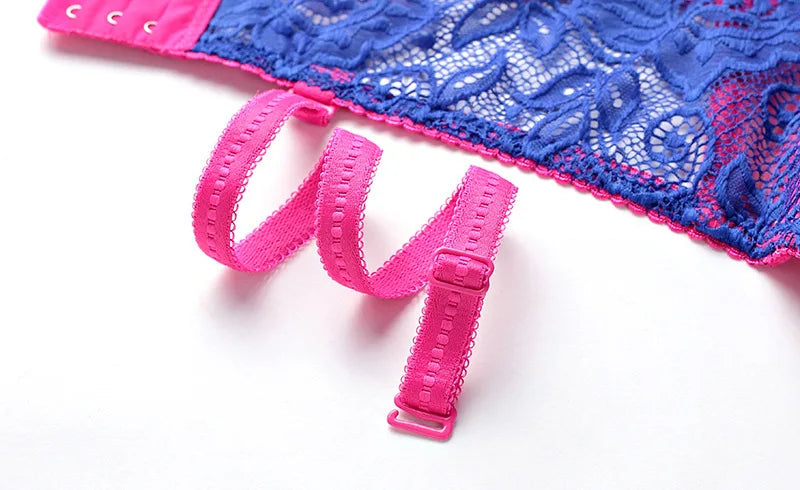 Sexy Lace Push Up Bra for Women - Underwire Demi Cup Lingerie - Comfortable Wireless T-Shirt Bras Ultra Thin Breathable Support