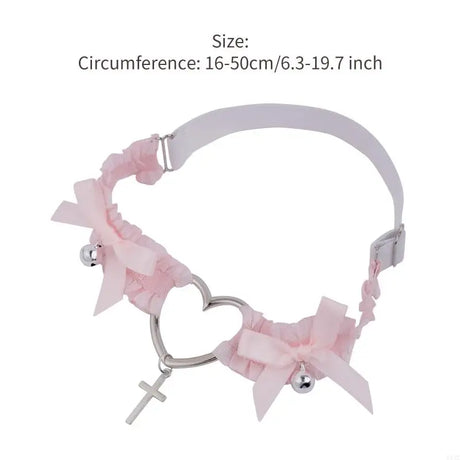 Y1AC Garter Belt for Cross Pendant Bowknot Leg Ring Thigh Sexy Harajuku