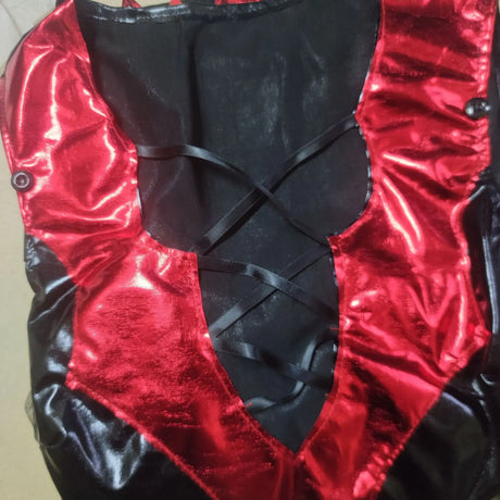 Halloween Witch Vampire Cosplay Costumes For Adult Women Black Sexy Leather Dress Carnival Party Clothes