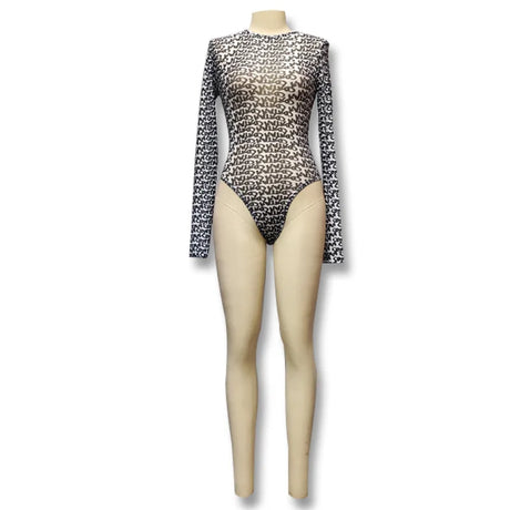 Sexy Bodysuit Lingerie Long Sleeve One-Pieces Bustier Slim Fit Corset Tops Women Y2k Clothes O-Neck Lenceria Femenina Streetwear