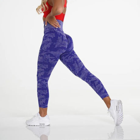 Scrunch Butt Sports Leggings Booty Fitness Tights Gym Leggings Sportswear Camo Seamless Leggings Women High Waist Yoga Pants