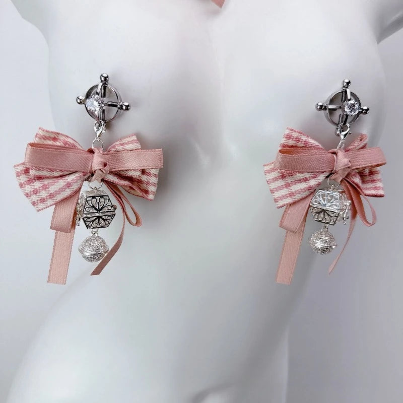 New Erotic Nipple Clamps Pink Collar Bell Body Chain Glowing Fox Tail Butt Plugs BDSM Training Sexy Accessories Adult Sex Toys
