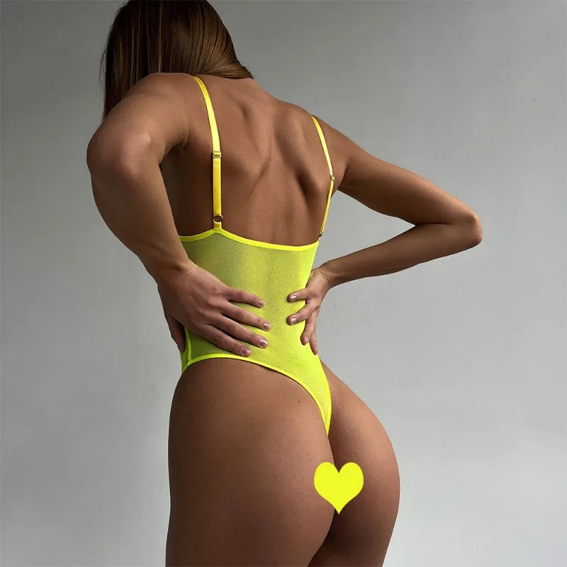 Toucheart Erotic Dress with Leg Socks Mesh See-through Patchwork Seductive Body Shaping Backless Women Intimate Hollow Dress Set