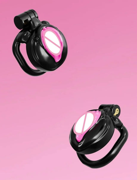 New Sissy Simulation Vagina Cock Cage Stainlesswith 4 Penis Rings Chastity Lock Man Chastity Belt Man's Sex Products Sex Toy 18+