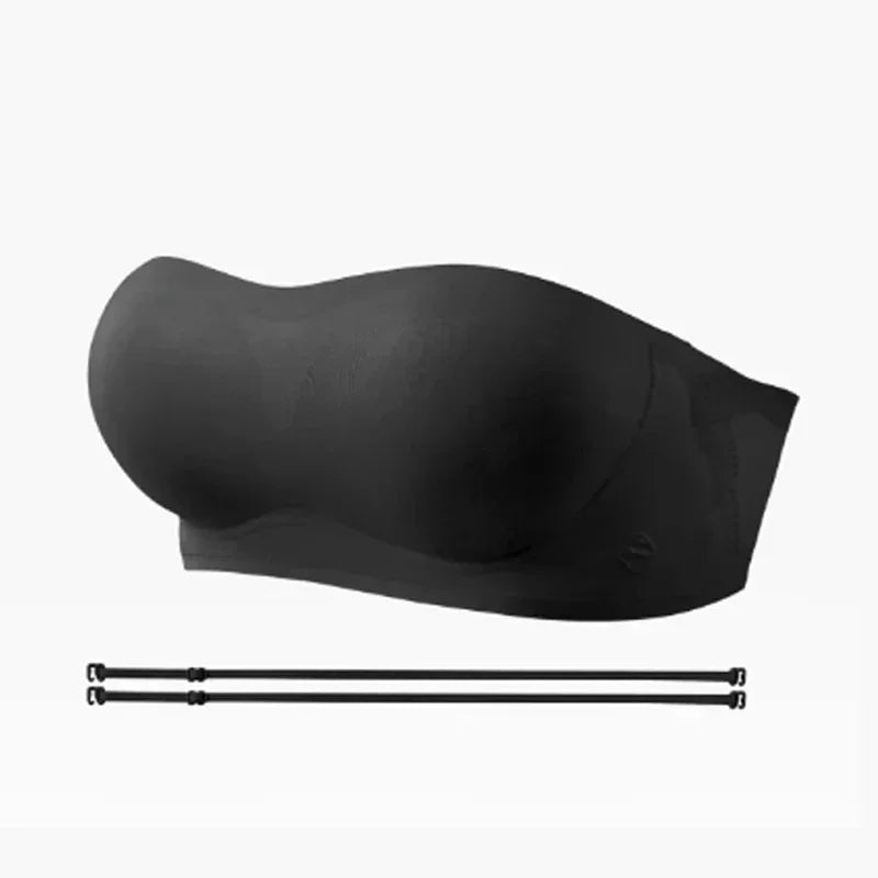 SUJIIN Invisible Strapless Bra for Women Wireless Seamless Push Up Bralette Lady Summer Convertible Multiway Lift Bras Female