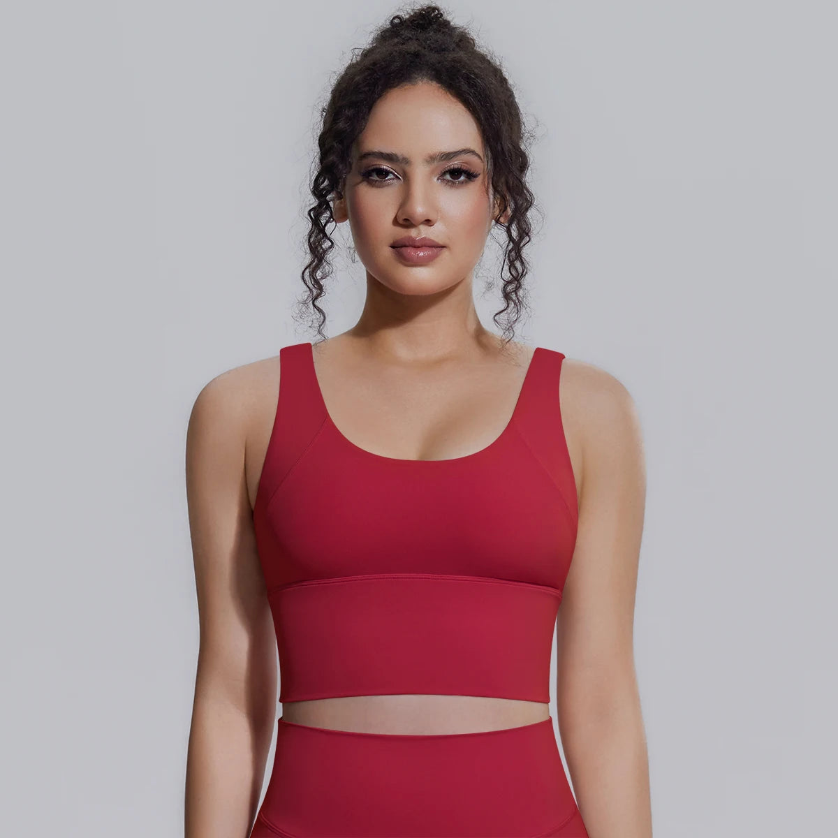 Women Summer Yoga Bra Underwear Shockproof Bra Sports Running Beautiful Back V Shaped Fitness Yoga Tank Top Bra with Chest Pad 
