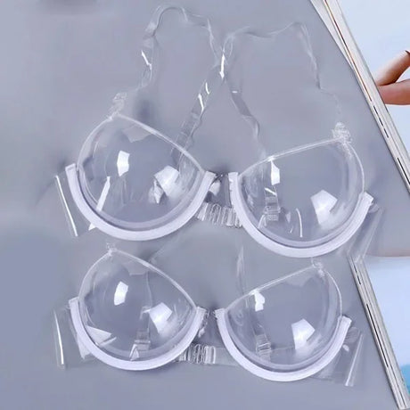 Summer Transparent TPU Lift Up Bra for Women Sexy Invisible See Through Bras Simple Design Bikini Cup Wedding Party Underwear