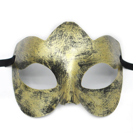 1PC Masquerade Mask Vintage Prince Mask Black Antique Copper Half Face Mask Plastic Retro Crown Masks Women Party Decoration