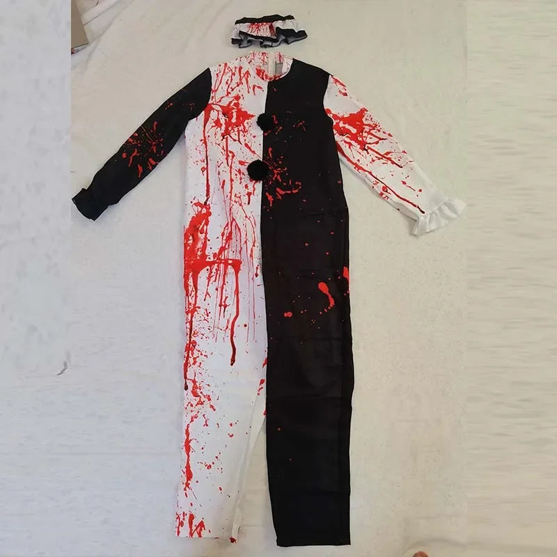 Art The Clown Cosplay Costume Terrifierr 3 Bloody Outfits Killer Clowns Jumpsuits for Halloween Carnival Party Horror Costumes