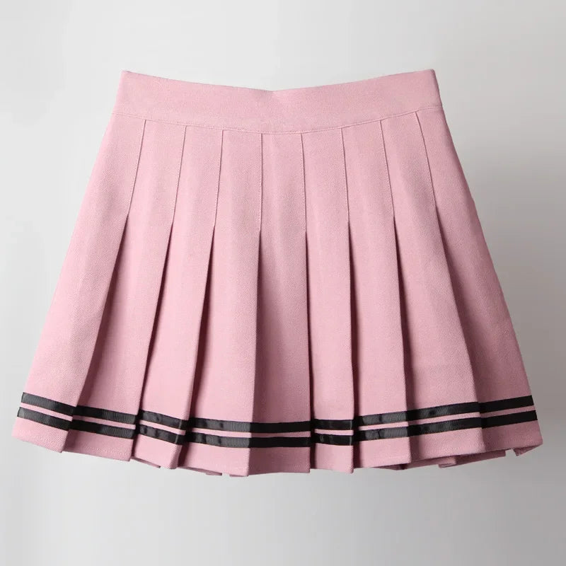 Black High Waist Mini Skirts Punk Pleated Vintage Skirt Gothic Streetwear Cross Print Pleated Women Skirts Lolita Harajuku Skirt