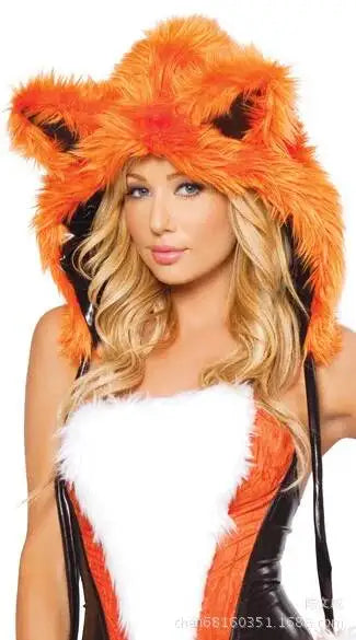 Cosplay Halloween Party Costume Ape Character Role Play Uniform Orange With Big Tail Wolf Game Costume Cosplay Costume
