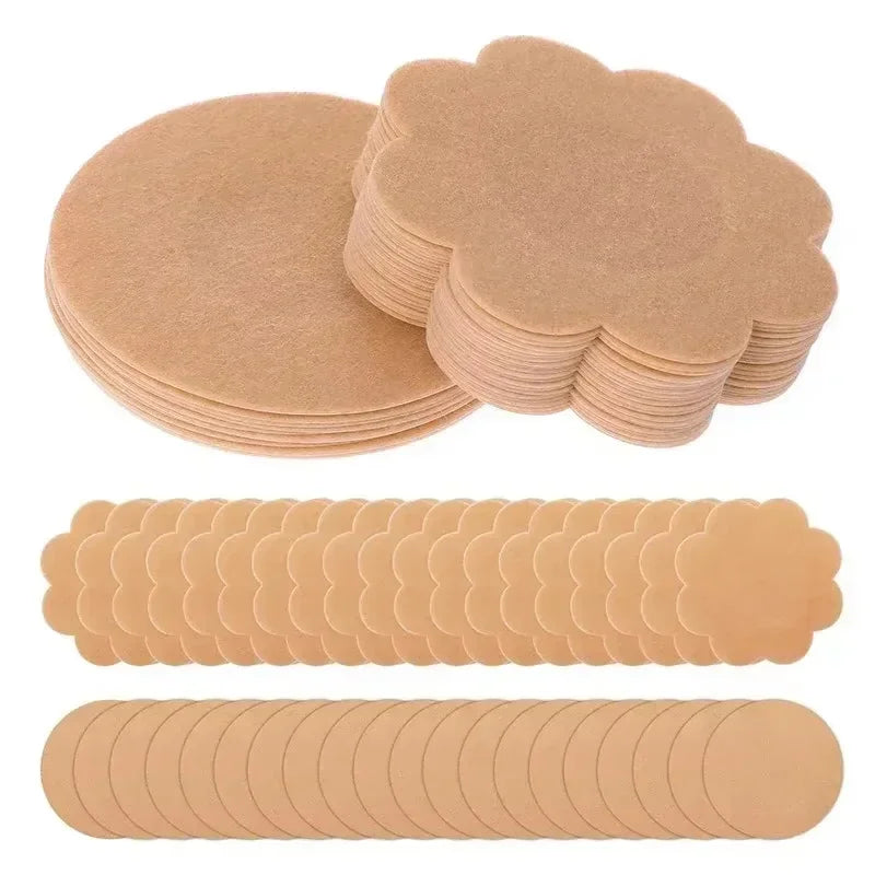 50-500pcs Nipple Cover Stickers Women Breast Lift Tape Pasties Invisible Self-Adhesive Disposable Bra Padding Chest Paste Patch