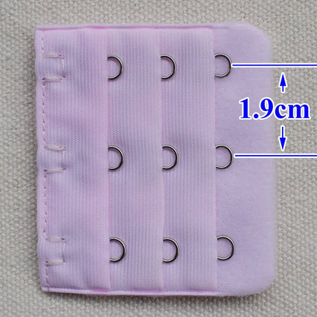 3-Row 3-Hook Bra Extender with Stainless Steel Hooks for Bras, Adjustable Extra Length Soft Velvet Back Closure (Multi Colors)
