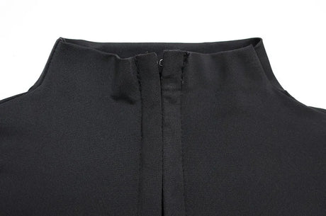 Sexy Black Hollow Out Mini Dress Fashion Women's Turtleneck Short Sleeve High Waist Slim Dresses Lady Evening Club Fashion Robes
