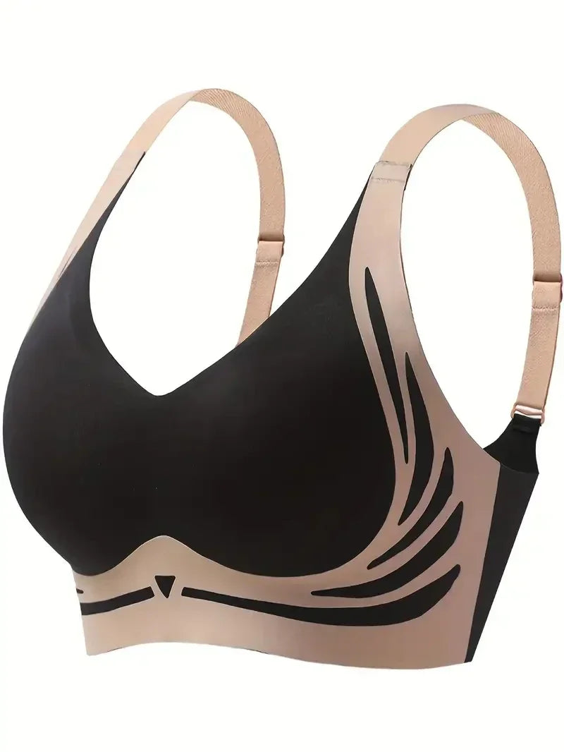 3Pcs/Set Women's Push-up Gather Wireless Bra Women Gathered Up Soft Support Adjustable Underwear Anti-sagging Seamless Bra M-2XL