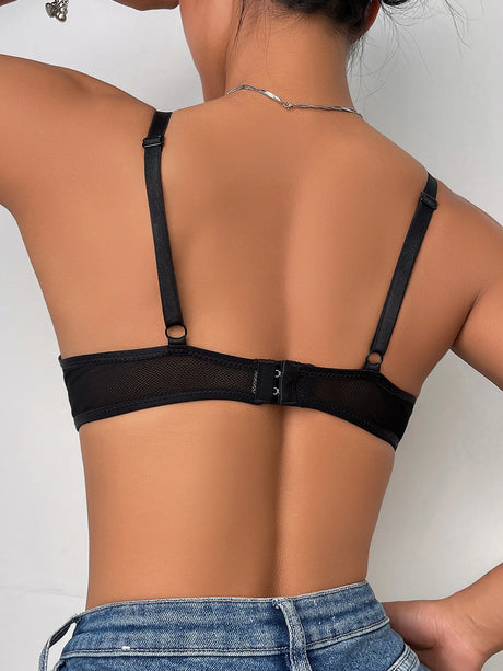 Plunge Padded Push Up Bra Women Underwire Seamless T-Shirt Bra Comfort Everyday Date Night Bras