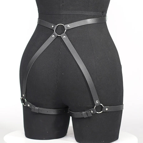 PU Leather Harness Garters Sexy Lingerie Women Bdsm Bondage Body Belt Harajuku Gothic Clothes Erotic Corset Harness Belts