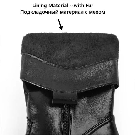 Onlymaker Women Pointed Toe Mid-Calf Boot Matte Black Sewing Embroidered Thick Heels Zipper Winter Big Size Cowboy Boots