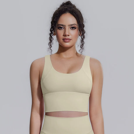 Women Summer Yoga Bra Underwear Shockproof Bra Sports Running Beautiful Back V Shaped Fitness Yoga Tank Top Bra with Chest Pad 