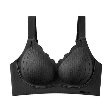 FallSweet Plus Size Lift Up Bra for Women Wireless Brassiere Anti Sagging Side Support Fixed Cup Big Bust Minimizer Bras M-3XL