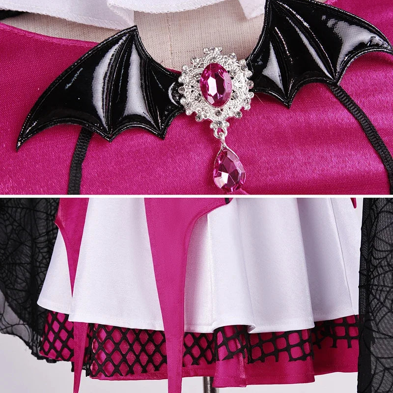Women's Corset Dress Draculaura Cosplay Costume Women Sexy Corset Lolita Short Dress Suit Gothic Punk Dress Halloween Clothes