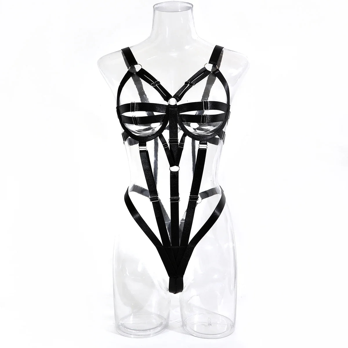 Sexy Hollow Out Bandage Body Harness Belt One Piece Bodysuit Women Erotic Sex Hot Bdsm Lingerie Open Crotch and Breasts