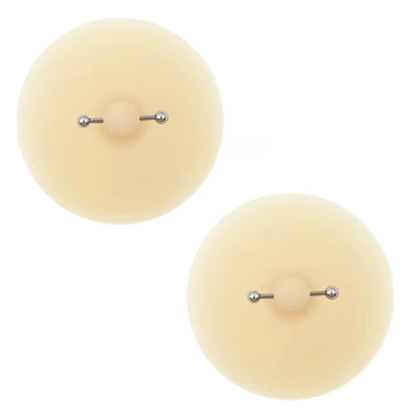 4 Styles Solid State Rubber Nipple Patch Invisible and Traceless Solid Chest Patch for Women Breast Patch Nipple Decoration