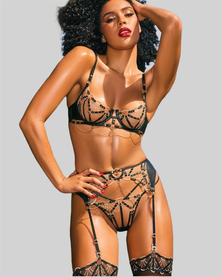 Ellolace Luxury Sexy Lingerie To Catch Hot Erotic Customes Sexy Female Complete Daring Lace Adult Outfits New Call Of The Night