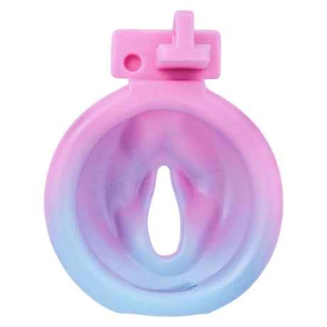 LICKER ABS Simulated Labia Cross-dresser Chastity Cage With loyalty Belt Wear Abstinence BDSM Penis Bondage Toys For Sissy Men