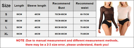 Sexy Women T Shirt See Through Mesh Black Long Sleeve Bodysuit Sheer Slim Turtleneck Tulle Crop Top T-Shirt Transparent Clubwear