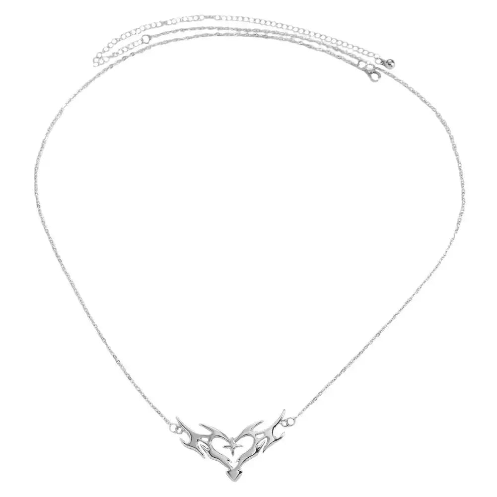 Gothic Heart Flame Waist Chain Sexy Punk Metal Waist Belly Belt Chain Y2K Body Chain for Beach Bikini Party Outfit Jewelry