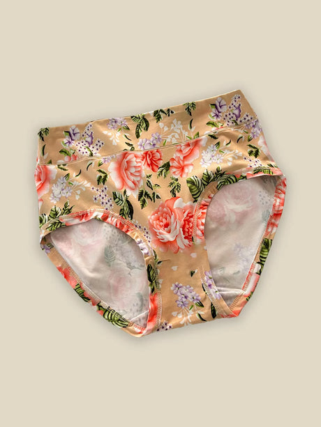 5PCS women's panties large plus size high waist seamless fashionableprinted soft and comfortable triangle pants
