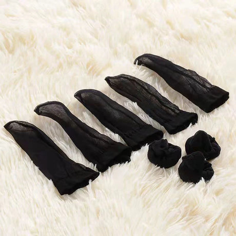 5pcs Sexy Ultra Thin Silk Slider Penis Stockings Men Jj Handjob Cover Elastic Erotic Lingerie Private Parts Self-stimulation