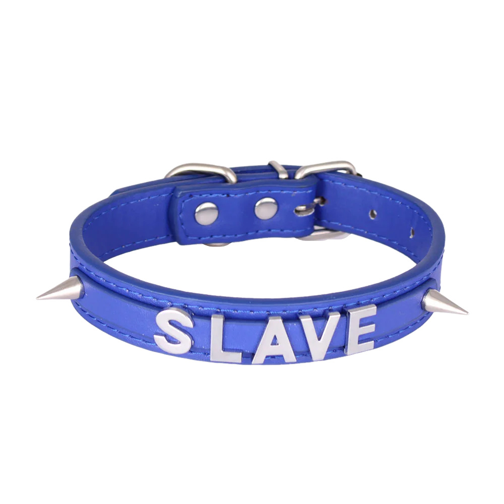 Lovely Personalized Letters Choker Women Leather Collar Punk Chocker Custom Name Bling Crystal Jewelry Cosplay Necklace