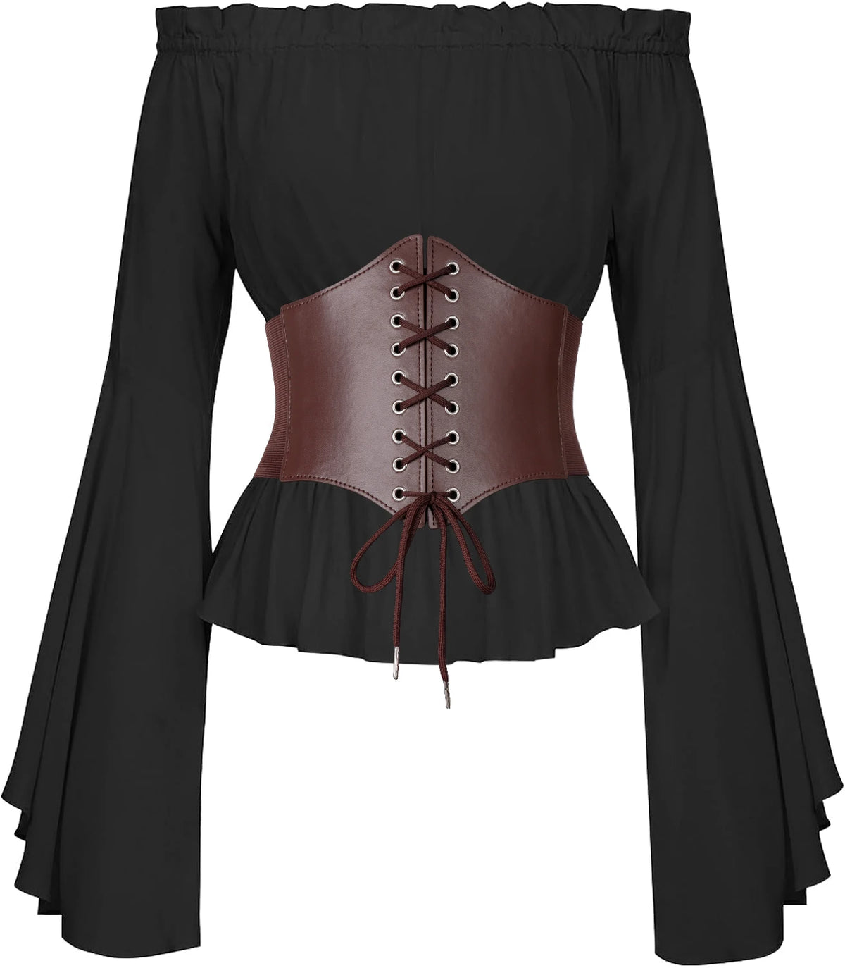 Medieval Corset Belt Waistband Women Steampunk PU Leather Harness Body Belt Anime Cosplay Viking Pirate Girdle Accessories