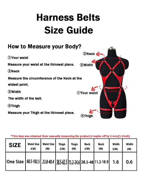 Sexy Body Harness Belt Set Tights Women Bdsm Leather Lingerie Fetish Clothing Underwear Harness Bondage Sex Toy Accessories