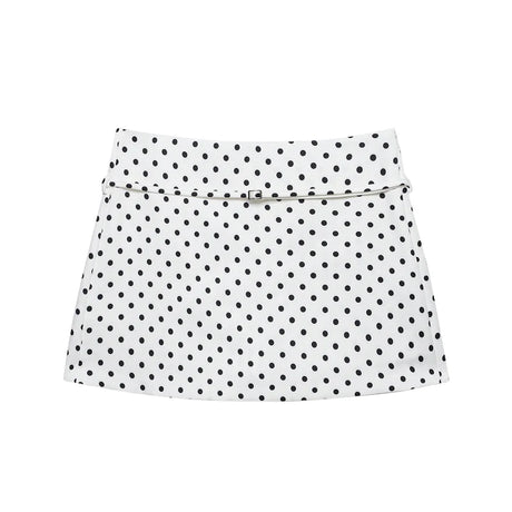 Women's Solid Color Skort with Belt Side Zipper Casual Shorts Skirts Fashionable And Stylish Women's Clothing