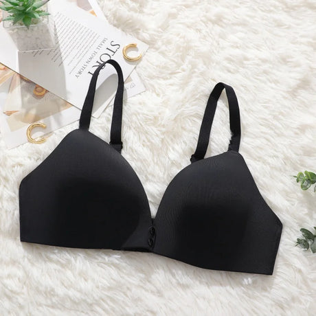 Seamless Wireless Bra Women Comfort Ice Silk Push Up Underwear 3/4 Cup Daily Lingerie Bralette Plus Size