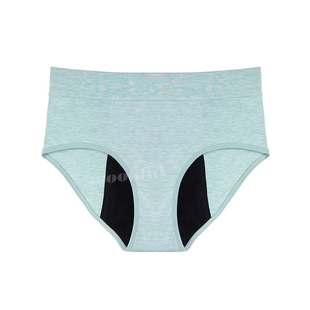 Menstrual Panties Woman Super Absorbent Menstrual Panties High Waist Bamboo Fiber Leakproof Menstruation Period Underwear Girl