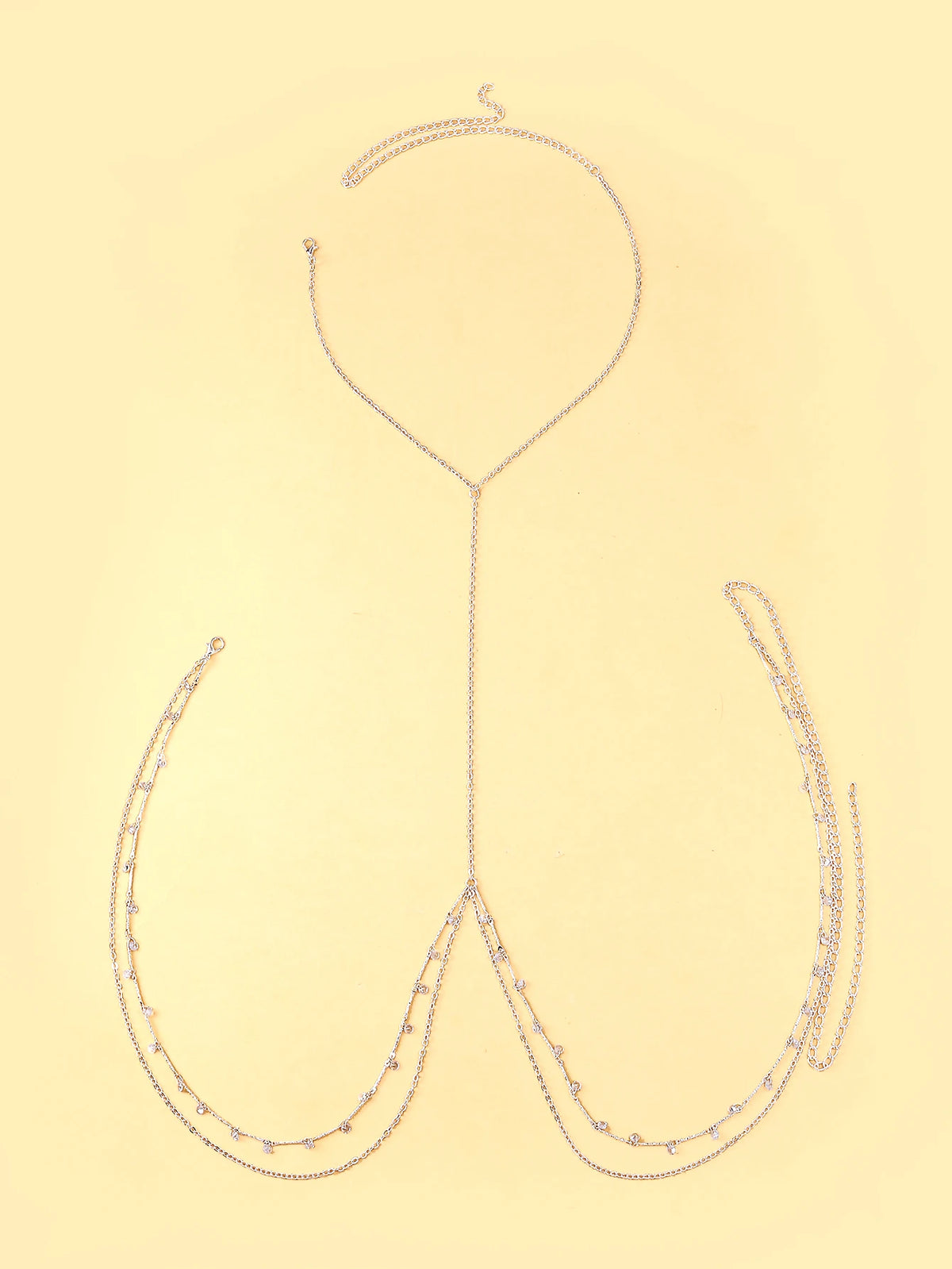 Sexy backless body chain new style pendant metal high-grade chest chain alloy Body chain