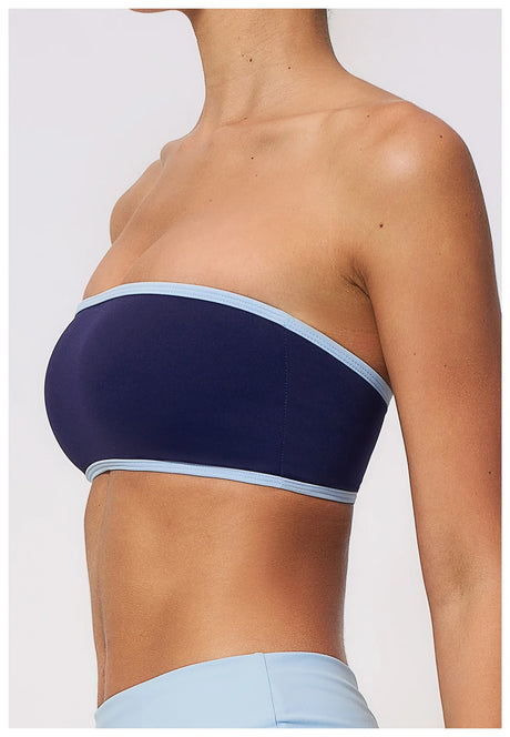 Summer Strapless Sports Bra Color blocked Women Quick-Drying Yoga Bra Women's Tube Top Fitness Chest Wrap Underwear Workout Bras