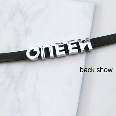 Sexy Bad Words All Holes Open Letters Choker Necklace Women Men Suggestive Adult Chocker Collar Cosplay Custom Jewelry Gift