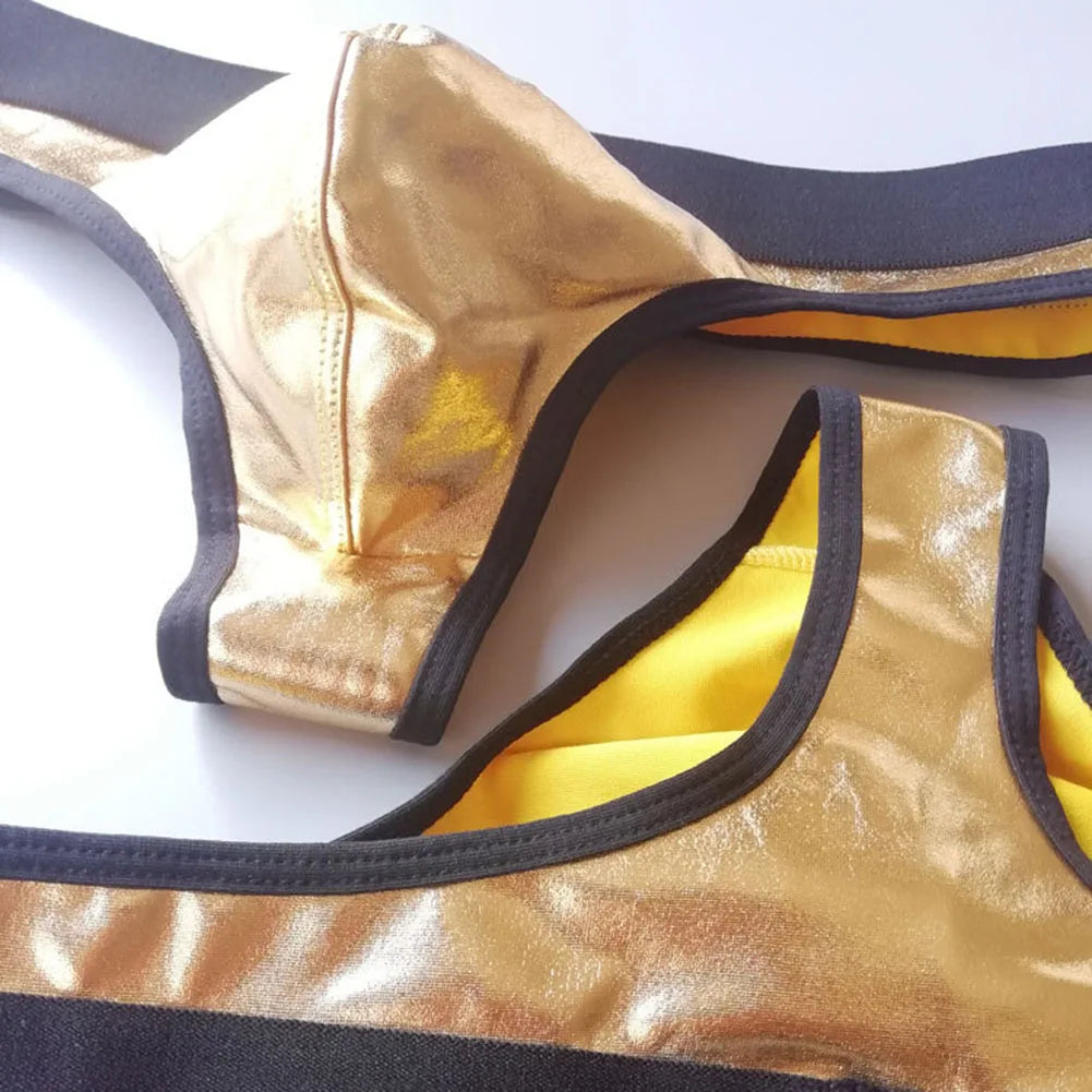 1pc Men Lacquer Leather Sexy Thong Nightclub Gay Sissy Breathable Pouch Underwear Underpants High Stretch Panties G-String