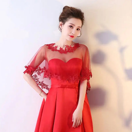 Women Party Bridal Casual Lace Shawl Wedding Cape Evening Dress Cape Style Shawl Elegant Light Sheer Gauze