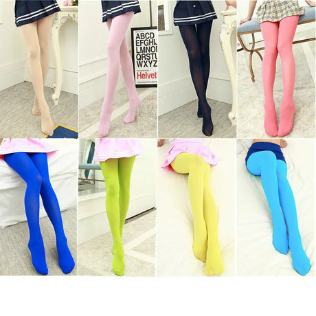 Spring Autumn 25 Candy Color Sexy Tights For Women Plus Size High Elasticity Pantyhose NO Transparent Beautiful legs Stockings