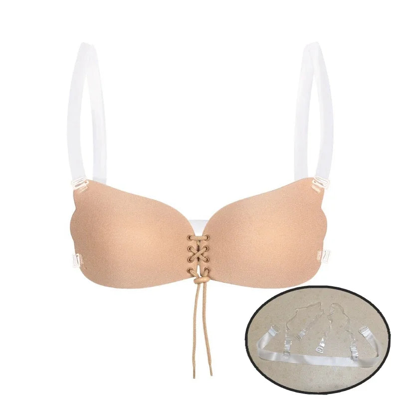 Underwear Women Self Adhesive Bras Female Nubra Magic Bra Invisible Push Up Silicone Sticky Fly BH Women Sexy ABCDEF