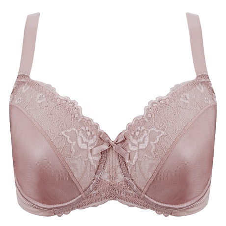 Sheroine Plus Size Floral Lace Underwire Bra, Minimizer Full Coverage Non Padded Support Bra for Everyday Comfort & All-Day Wear